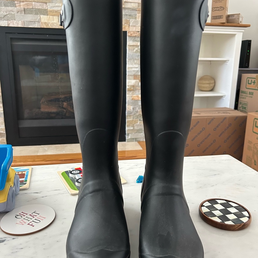 Hunter Black Waterproof Boots